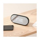 Baseus Speaker Bluetooth Encok E09 Stylish Portable Wireless alarm clock, LED lamp Black (NGE09-01) (NGE09-01)