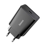 Baseus Speed Mini hálózati töltő (USB-C aljzat, 20W, fekete)
