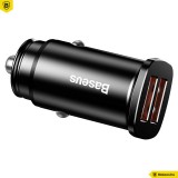 Baseus Square 2xUSB Car Charger Black CCALL-DS01