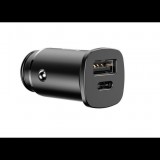 Baseus Square autós töltő PPS QC4.0 / PD3.0 5A 30W, fekete (CCALL-AS01) (CCALL-AS01)