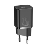 Baseus Super Si 1C gyors hálózati töltő USB-C 25W Power Delivery Quick Charge fekete (CCSP020101)