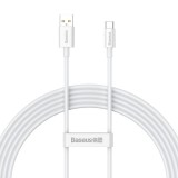 Baseus Superior Series kábel gyors töltéssel USB-A - USB-C 100W 480Mbps 2m fehér