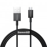 Baseus Superior Series USB-Micro USB kábel, 2A, 1m, fekete (CAMYS-01) (CAMYS-01)