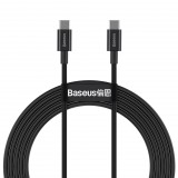 Baseus Superior sorozatú USB-C-USB-C kábel, 100 W, 2m, fekete (CATYS-C01) (CATYS-C01)