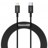 Baseus Superior USB-C - Lightning töltőkábel 2 m fekete (CATLYS-C01) (CATLYS-C01)