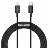 Baseus Superior USB-C - Lightning töltőkábel 2 m fekete (CATLYS-C01) (CATLYS-C01) - Adatkábel