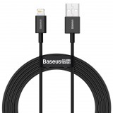 Baseus Superior USB töltőkábel, 2,4 A, 1 m, fekete (CALYS-A01) (CALYS-A01) - Adatkábel
