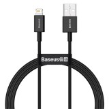 Baseus Superior USB Type-A – iPhone, 2.4A gyorstöltő adatkábel, 1m, fekete