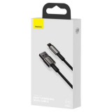 Baseus Tungsten Gold USB-A - Lightning kábel 2,4A 1m fekete (CALWJ-01)