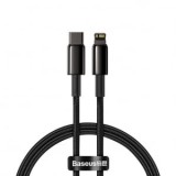 Baseus Tungsten Gold USB-C - Lightning kábel 20W PD 2m fekete (CATLWJ-A01)