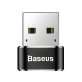 Baseus USB-A apa - Type-C anya átalakító, fekete - CAAOTG-01