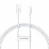 Baseus USB-A - USB-C (Type-C) adatkábel, töltőkábel, hold fehér, 100W 1m, Macbook, laptophoz is jó, P10320102214-01