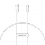 Baseus USB-A - USB-C (Type-C) adatkábel, töltőkábel, hold fehér, 100W 25cm, P10320102214-00