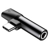 Baseus USB C - 3.5 jack 90 fokos átalakító adapter (CATL41-01)