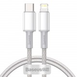 Baseus USB-C-Lightning kábel PD 1m fehér (CATLGD-02) (CATLGD-02)