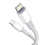 Baseus USB C - Lightning PD 20W kábel 1m fehér (CATLGD-02)