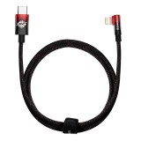 Baseus USB-C to Lightning kábel MVP 20W 1m fekete piros (CAVP000220) - Adatkábel