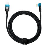 Baseus USB-C to Lightning kábel MVP 20W 2m feket kék (CAVP000321) (CAVP000321) - Adatkábel