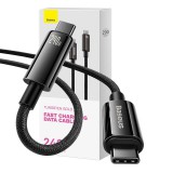 Baseus USB-C – USB-C kábel 240W 2m fekete (CAWJ040101) (CAWJ040101)