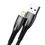 BASEUS USB kábel A és Apple Lightning 8-pin 2,4A Glimmer Series CADH000301 2m fekete