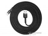 Baseus USB-Lightning adat és töltőkábel, 3 m, 2A, fekete