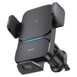 Baseus Wisdom Auto Alignment Car Air Vent Mount Wireless Charger Qi - 15W Black CGZX000001