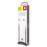 Baseus Yiven 3,5mm AUX mini jack audiokábel 1,5 m fekete-ezüst (CAM30-CS1)