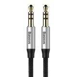 Baseus Yiven AUX mini jack audiokábel ,3,5mm, 1 m, fekete-ezüst (CAM30-BS1) (CAM30-BS1)