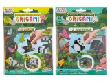 BASIC CRAFT Origami hajtogató készlet mozgó szemekkel, 2 féle változat (madarak és állatok)