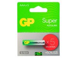 Bateria alkaliczna AAA 1.5 LR3 GP SUPER 5sztuk