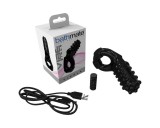 Bathmate Vibe Ring Tickle - vibrációs péniszgyűrű (fekete)