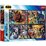 Batman Gotham hősei és gonosztevői 4x250db-os puzzle - Trefl