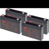 Battery set T6 Power for APC SUA750RMI1U, VRLA, 6 V (T6APC0026_v81807)