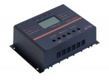 Bau 12V 24V 80A Töltésszabályzó napelem rendszerhez, fotovoltaikus, automata vezérlés, feszültség felismerés LCD kijelző
