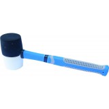 Bautool Gumikalapács 60 mm Soft nyéllel (fekete-fehér)