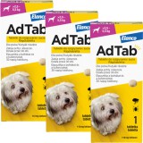 BAYER AdTab kullancs és bolha elleni rágótabletta kutyáknak (3 tablettás kiszerelés | 2.5 - 5.5 kg | 3 x 112 mg)