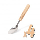 BBQ Grill kanál - 4 db - fa nyéllel (56305C)