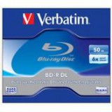 BD-R BluRay lemez, kétrétegű, 50GB, 6x, normál tok, VERBATIM