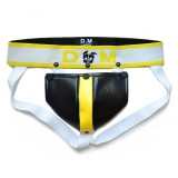 BDSMaster Neo dungeon – stílusos fekete-sárga jockstrap