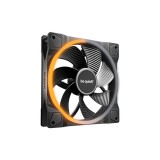 Be Quiet! Cooler 14cm - LIGHT WINGS 140mm PWM Reverse Black (RGB, 1300rpm, 25,5dB, fekete)