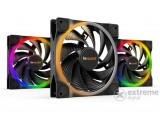 Be Quiet! LIGHT WINGS 140mm PWM high-speed Triple-Pack hűtő ventilátor (RGB, 2200rpm, 31dB, fekete)