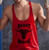 Beast mode bull - piros stringer trikó