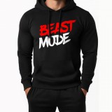 Beast mode pulóver (fekete-piros)