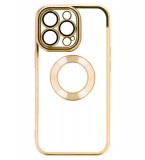 Beauty Clear - Apple iPhone 14 Plus (6.7) kameravédős szilikon tok arany