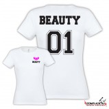 Beauty női póló (fehér)