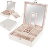 Beautylushh Beauty Lussh 2 szintes ékszer- és óradoboz fehér 2