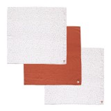 Bébé-Jou Muszlin pelenka 70 x 70 cm szett 3 db - Fabulous Hearts