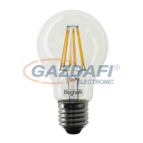 BEGHELLI BE-56402 Zafiro A60 LED fényforrás, filament, E27, 7W, 1000Lm, 230V, 2700K, 827, átlátszó búra