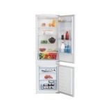 Beko BCSA285K4SN fehér, alulfagyasztós, beépíthető, Hűtő:193L, Fagyasztó:78L, hűtőszekrény