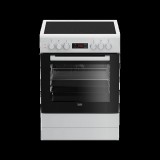 Beko FSM67300GWS fehér, szabadonálló, kerámialapos, elektromos, főzőzóna: 4, sütő:72L, grill, tűzhely